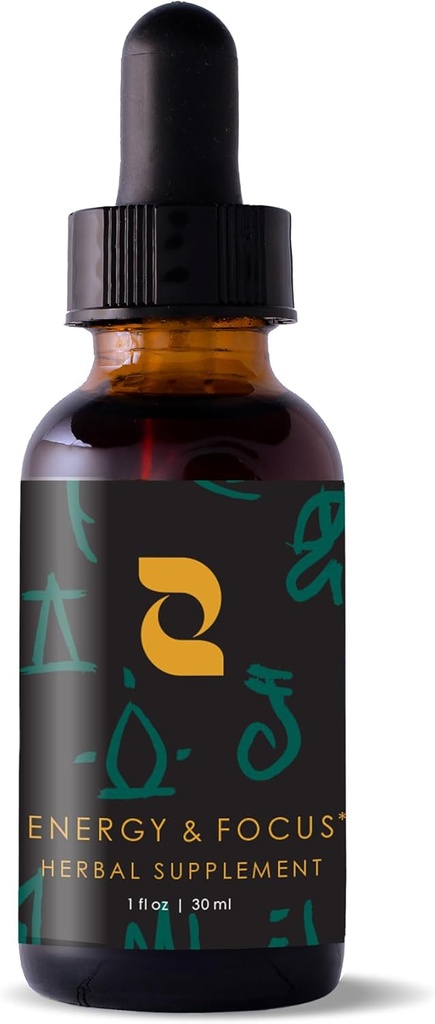 Redmint Energia & Foco Tintura de ervas □ Suplemento de ervas enraizadas na antiga sabedoria TCM □ Apoio natural para aumentar a energia e afiar Foco com Ashwagandha, Rhodiola, Schisandra, Holy Basílio