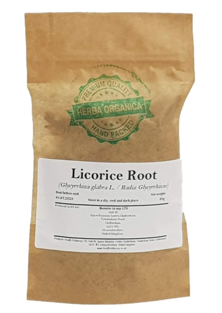 Herba Organica Alcaçuz Raiz - Glycyrrhiza Glabra L - Alcaçuz (50g)