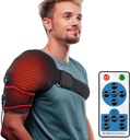 massagem de almofada de aquecimento do ombro do esticro para alívio da dor, massagem da vibração aquecido envoltório Braces para ombro esquerdo congelado direito, lesão da Algema Rotator, artrite para homens mulheres - XL/XXL