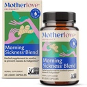 Motherlove Manhã Doença Mistura (60 cápsulas líquidas) Suplemento de ervas para alívio da doença matinal—Vegan, não-GMO, ervas orgânicas, Kosher, soja-livre