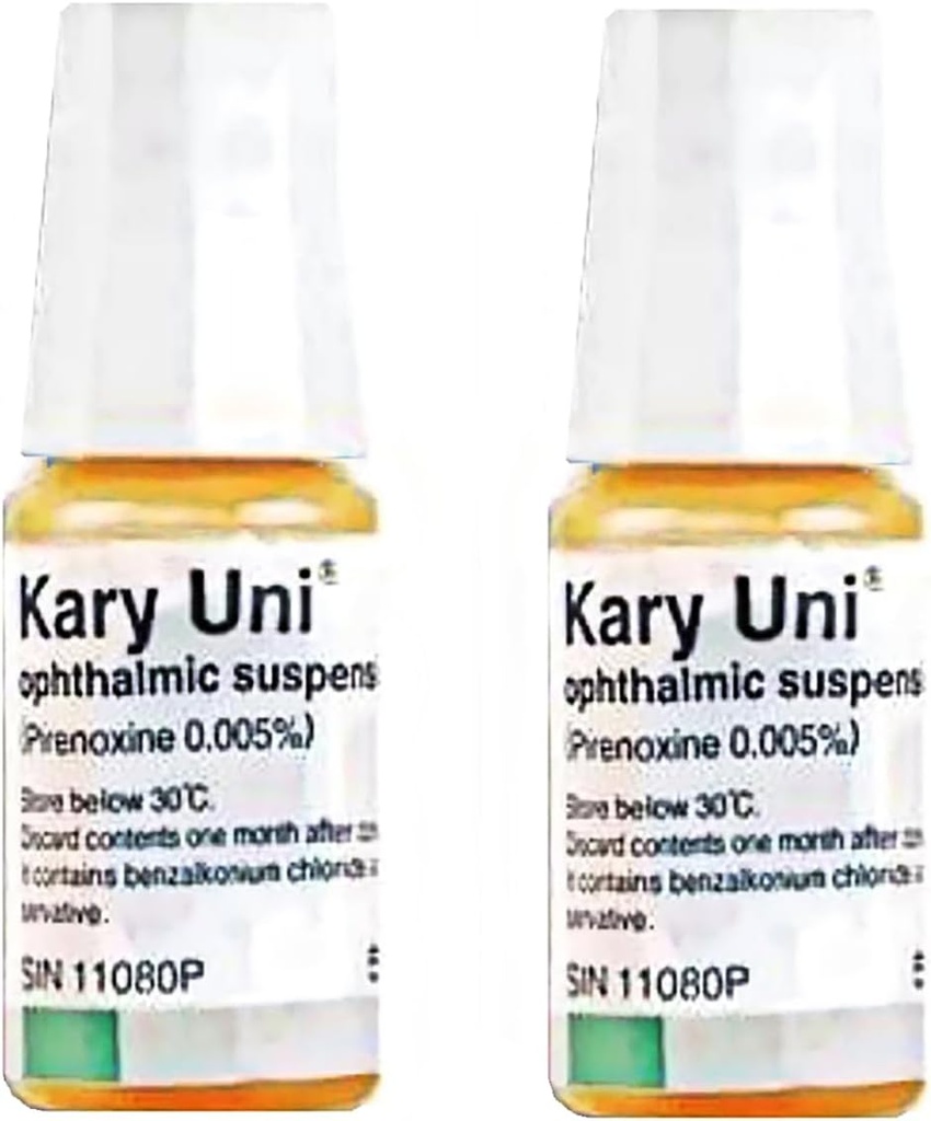 Kary Uni X2 Pcs 10 Ml Melhor Cataratas Colírio Tratamento Infecção Ocular Inflamação Fórmula segura e gentil - Todos os animais Cachorros Pet Cuidados Olhos