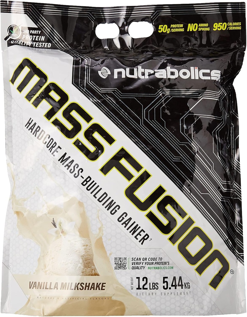 Fusão em massa de nutrabolizantes (Vanilla Shake, 12 Ib (29 Servões))