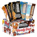 Anabar Protein Bar, The Sampler Pack, The Protein-Packed Candy Bar, Best Tasting Protein Bar do mundo, Sem Álcoois de açúcar, Alta proteína, incrivelmente delicioso, 20 gramas de proteína (6 barras, variedade original)
