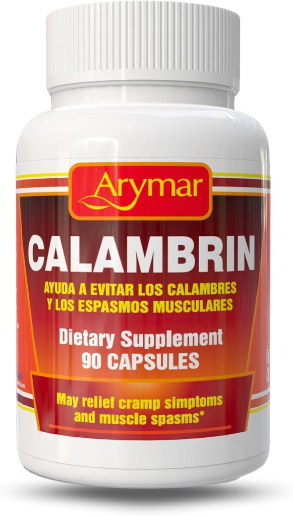 Arymar Calambrin, 90 Cápsulas - Suplemento nutricional para a saúde muscular