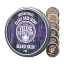 Viking Revolution Clary Sage Balm Barba - Manteiga de barba com óleo de Argan, Amortecedor de barba para homens com óleo de Jojoba - Moisturizer de barba para homens com cera de abelha - Cera de barba para homens (2 oz, 1 pacote)