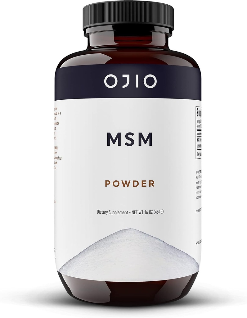 Puro OptiMSM HSH Pó - MSM Suplemento - Junta, Pele, Cabelo, Unhas - Kosher, Vegan, Sem glúten, Não-GMO, Sem Pesticidas ou Herbicidas - 16 onças (Pack of 1)