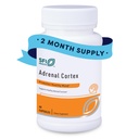 Klaire Labs SFI Health Cortex Adrenal - Suplementos de suporte adrenal direcionados para a saúde do cortisol - Extrato liofilizado purificado, livre de EEB de bovinos alimentados com pasto (60 cápsulas)