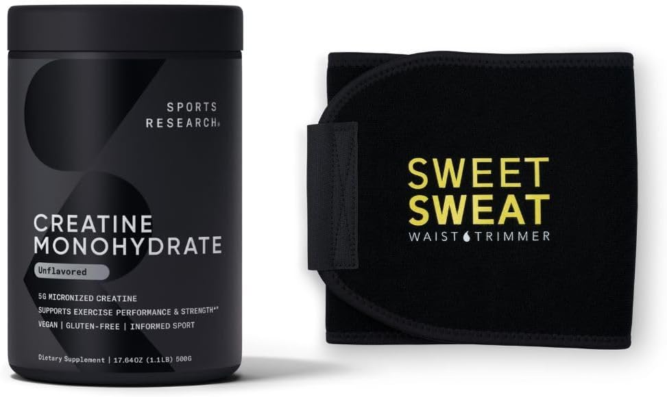 Esportes Pesquisa Creatina Mono-hidratado e doce suor cintura aparador - Preto e amarelo (Grande)