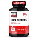 FORCE FACTOR Chaga Cogumelos Cápsulas, Suplemento de cogumelos para apoiar Gut Saúde e Digestão, Feito de cogumelos reais, Vegan, Não-GMO, 120 Cápsulas