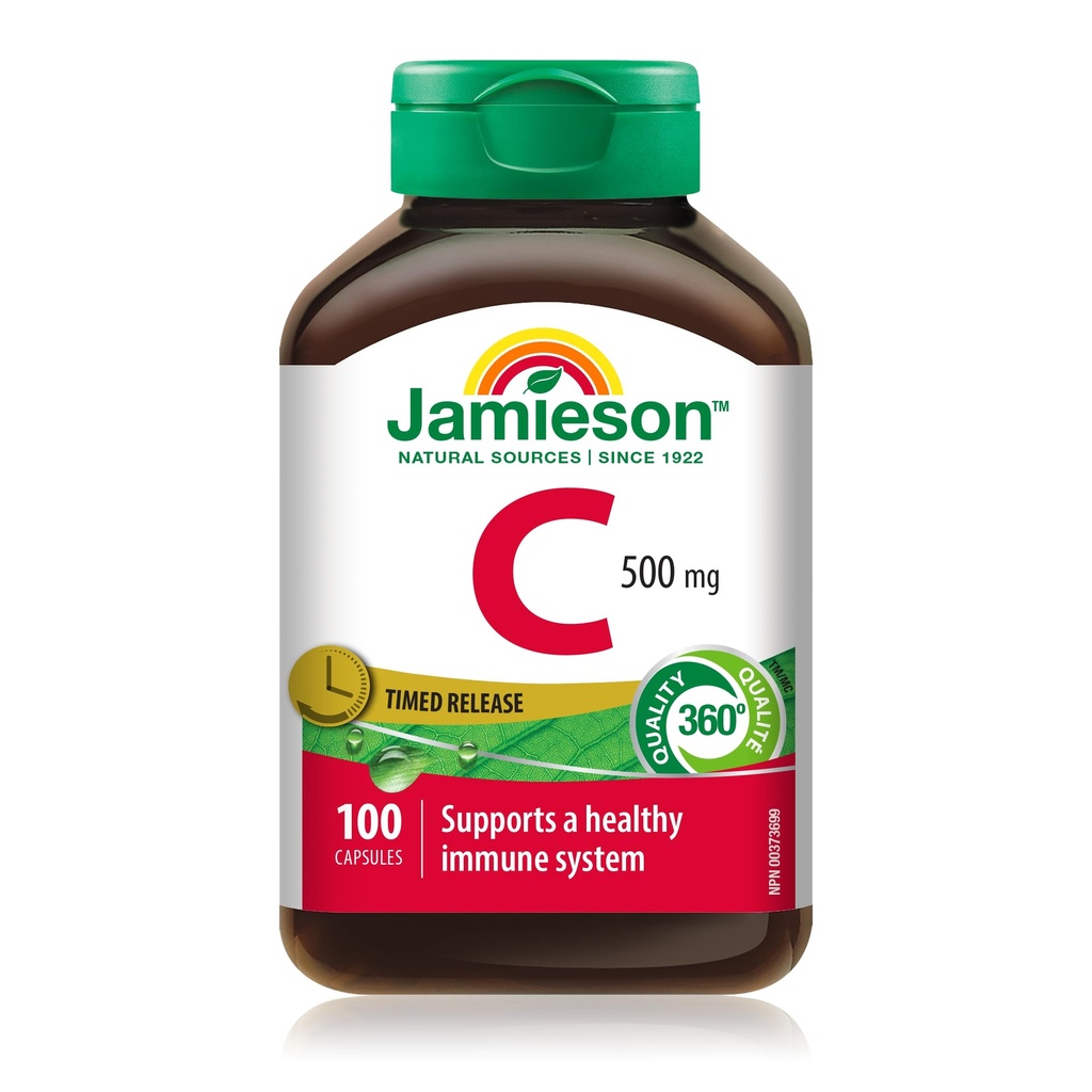 Jamieson Vitamina C 500 mg Cápsula de libertação cronometrada