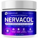Pharmapulse Neuropatia Nerve Therapy & Relief Cream - Creme de alívio de força máxima para o pé, mãos, pernas, dedos inclui ácido alfa Lipoico, Arnica, vitamina B6, Aloe Vera, MSM - calmante eficaz 4 onças