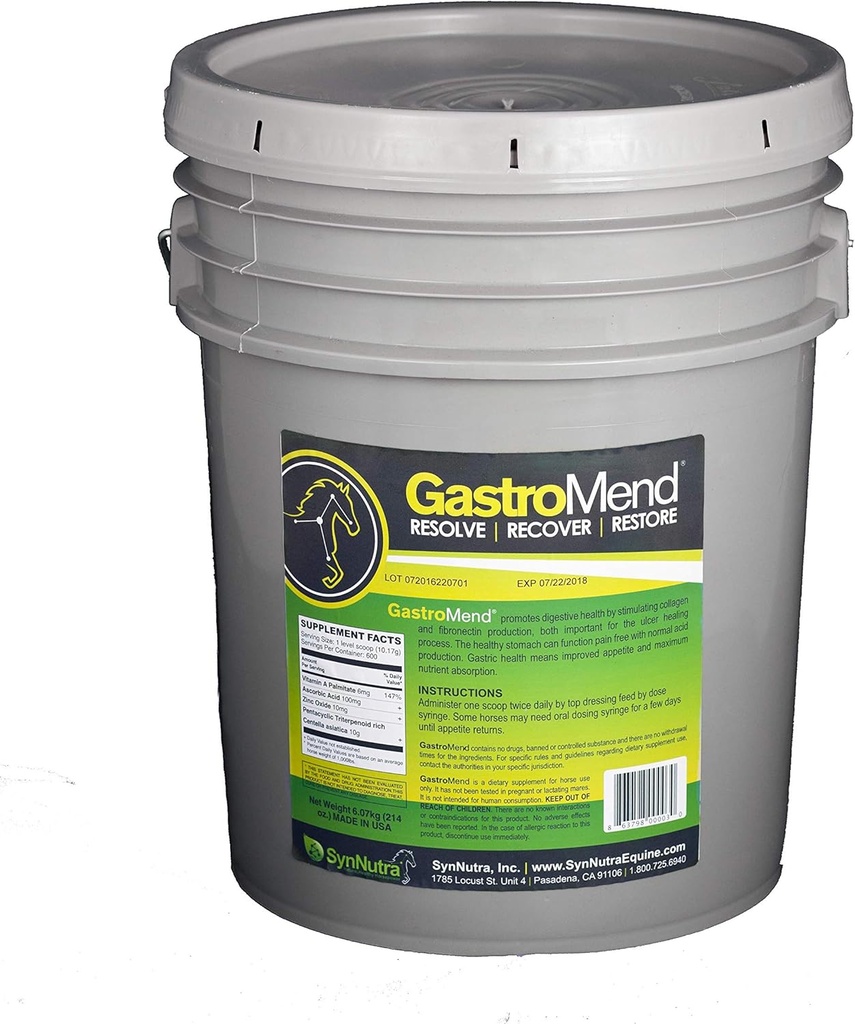 SynNutra GastroMend (GastroMend - Balde de 600 doses) 100% Natural