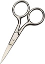 Tesoura profissional para cuidados pessoais Remoção de cabelo facial e sobrancelha de ouvido aparar aço inoxidável fina ponta reta tesouras homens