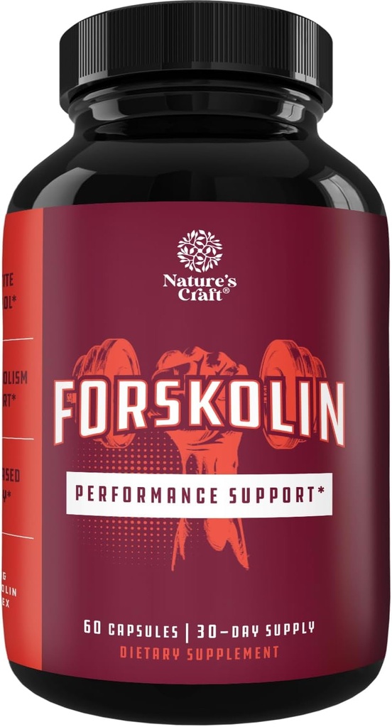 Extrato de Forskolin Pure - Queimadura de gordura e metabolismo Aumentando a perda de peso Suplemento - Comprimidos naturais para mulheres e homens 30 Serventes por recipiente