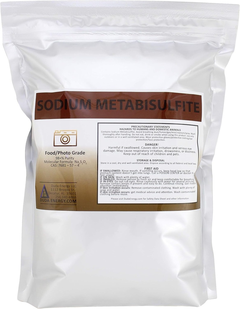 Duda Energy meta05 Metabissulfito de sódio Grau/Foto Grau 98, 5 lb.