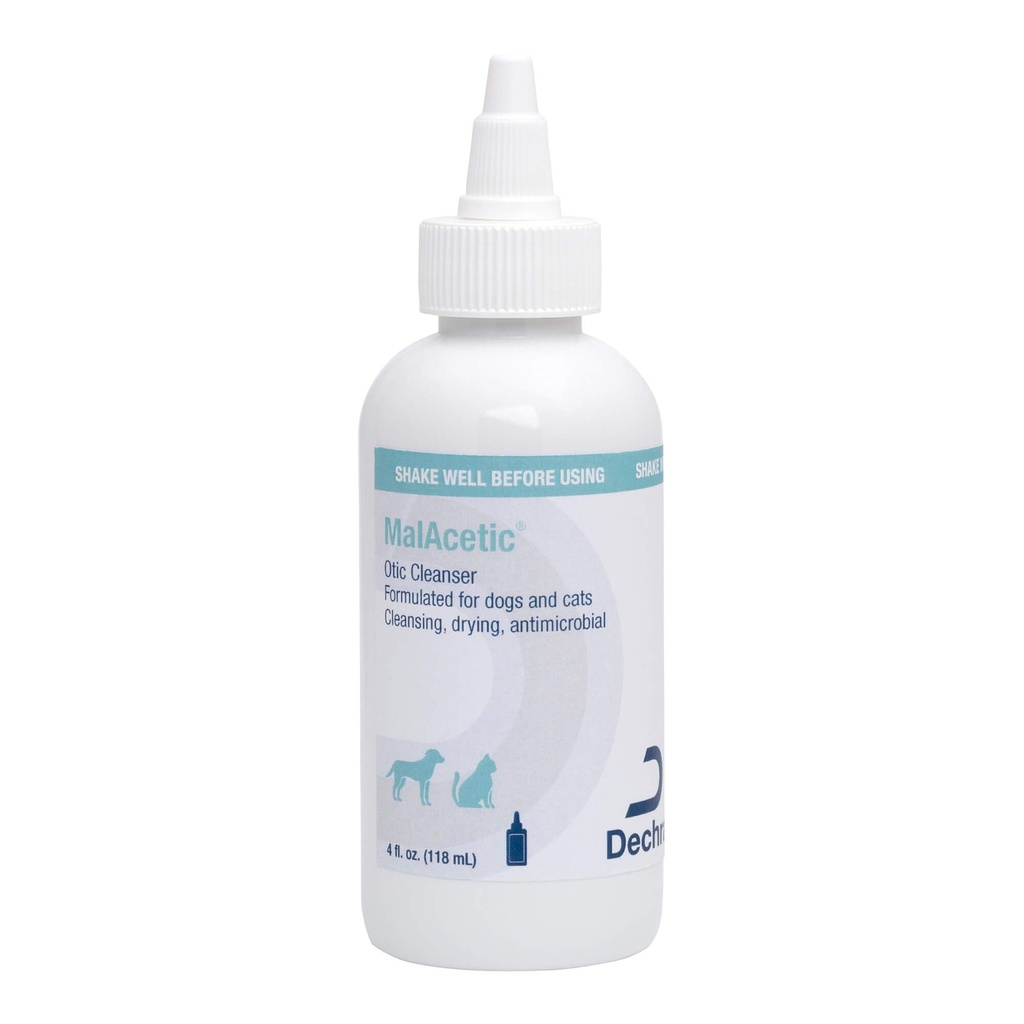 Dechra Malacético Otic Cleanser para cães e gatos, 4 fl oz