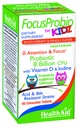 FocusProbio para Kidz, 60 comprimidos mastigáveis, suporta função cognitiva para atenção e foco. Groselha preta e sabor de baunilha, contém vitamina D & Iodine. Estirpe resistente ácido & bile. Vegetariano
