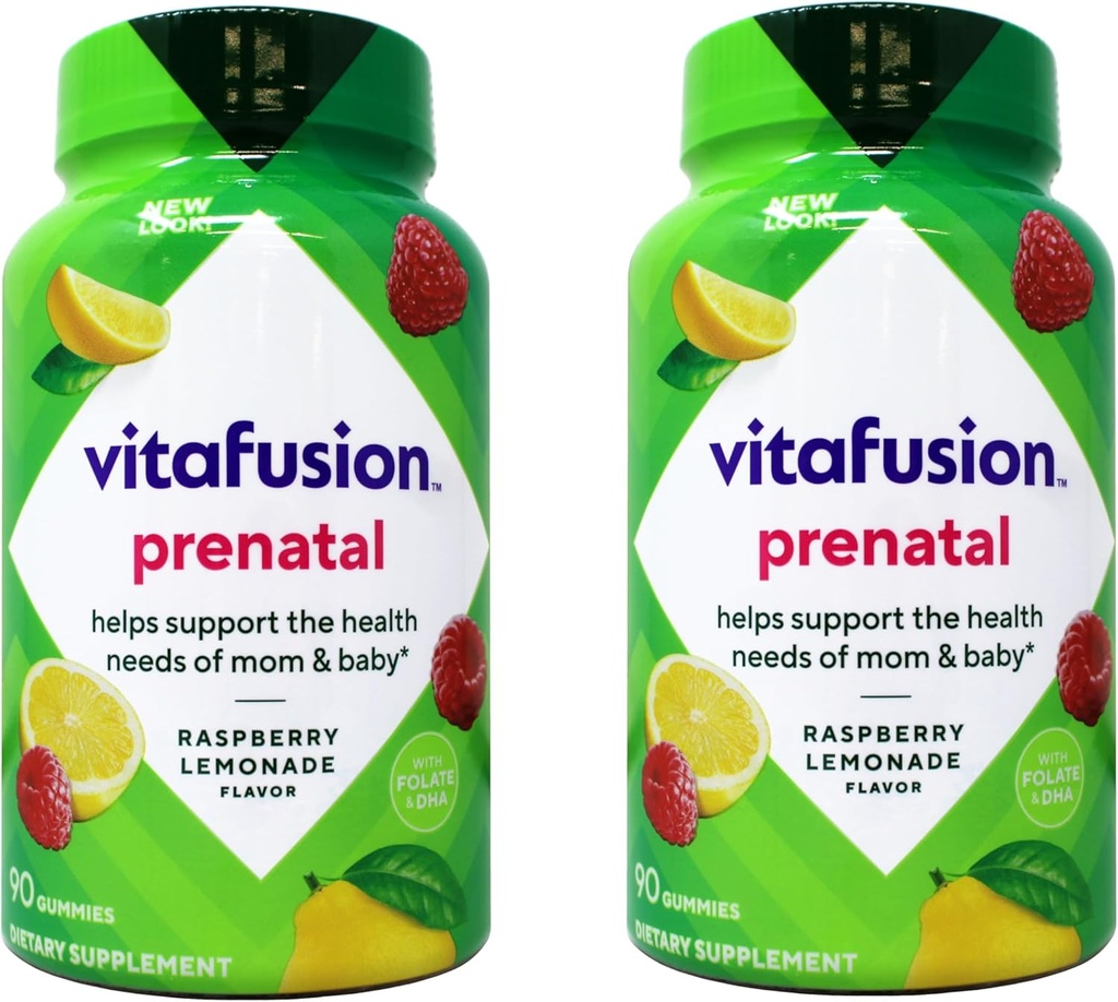 Vitafusão, Pré-Natal, Gummies adultos, Sabores variados - 90 gomas, Pacote de 2