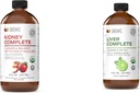 Complete Natural Products Kidney Complete (8 onças) & Fígado Complete (8 onças) Bundle