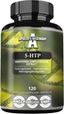 5-HTP 150 mg por cápsula - 120 Cápsulas Vegan - Fornecimento de 4 Mês - Griffonia simplicifolia Seed Extract - Melhora o humor e bem-estar - Suplemento dietético pela Hegemonia de Apollo