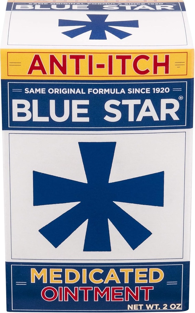 Estrela Azul Anti-Itch Pomada Medicada 2 onças (Pacote de 3)