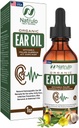 Óleo Orgânico de Orelha para Infecção Orelha - Eardrops Natural para Dor Orelha, Remoção de Ouvido e Cera de Nadador - Crianças, Adultos, Bebê, & Dog Earache Remedy - Gotas Orelha com Mullein, Alho, Calendula Made in USA