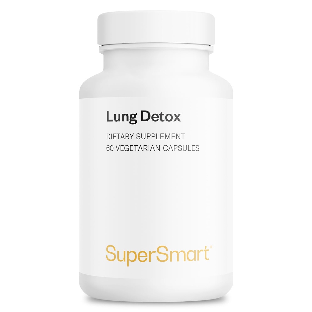 Supersmart - Detox Pulmão (Formula Avançada) - com Quercetina, Bromelaína, Curcuminóides, EGCG □ Não-GMO e Glúten Grátis - 60 Cápsulas Vegetarianas