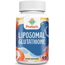 2400MG Glutationa lipossómica, com vitamina C, cardo de leite e ácido alfa-lipóico, antioxidantes mestre, L-Glutationa pura reduzida - sistema imunológico, reparo celular, energia, alta absorção, 60 Softgels