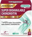 Exedol Biodisponível Glucosamina Condroitin, Vegan suplemento de apoio conjunto para a função conjunta melhorada, Cartilagem de saúde, tecido conjuntivo e saúde óssea - 120 cápsulas