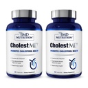 1MD Nutrition CholestMD com Extrato de Folha de Olive, Bergavit, Niacin, Alho, 120 cápsulas (2-Pack)