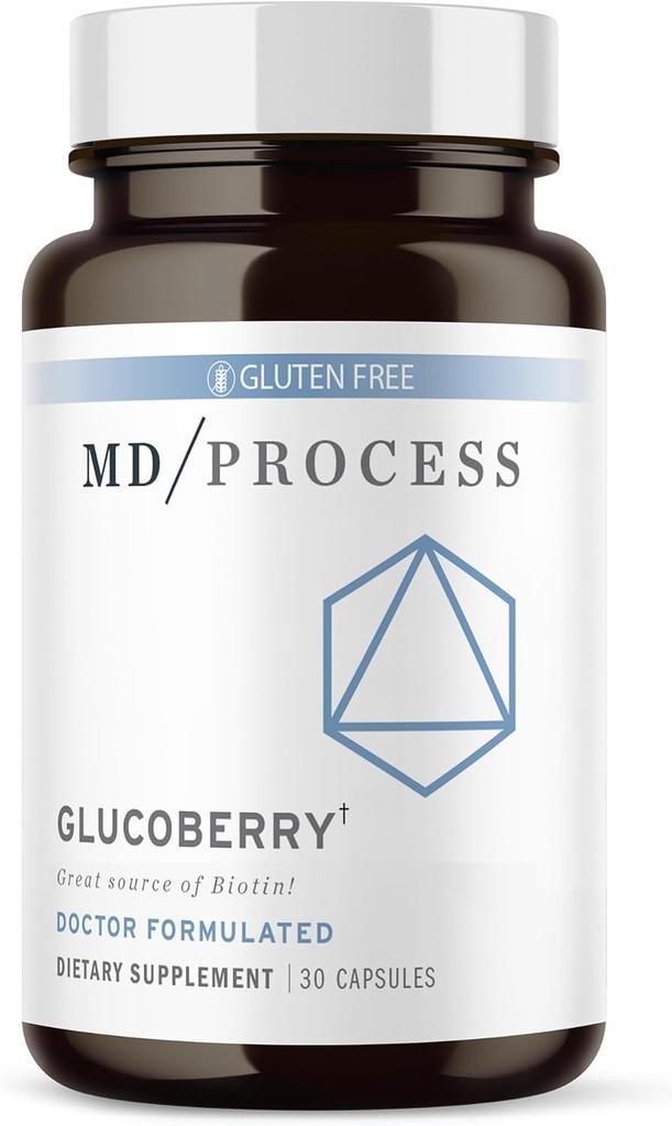 GlucoBerry Maki Berry Extract com Picolinato de Chromium para apoio à saúde do sangue - com Biotin e Gymnema Sylvestre - Doutor Formulado - 30 Cápsulas