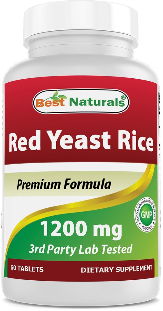 Best Naturals Red Yeast Rice 1200 Mg 60 Comprimidos (Citrinin Free)