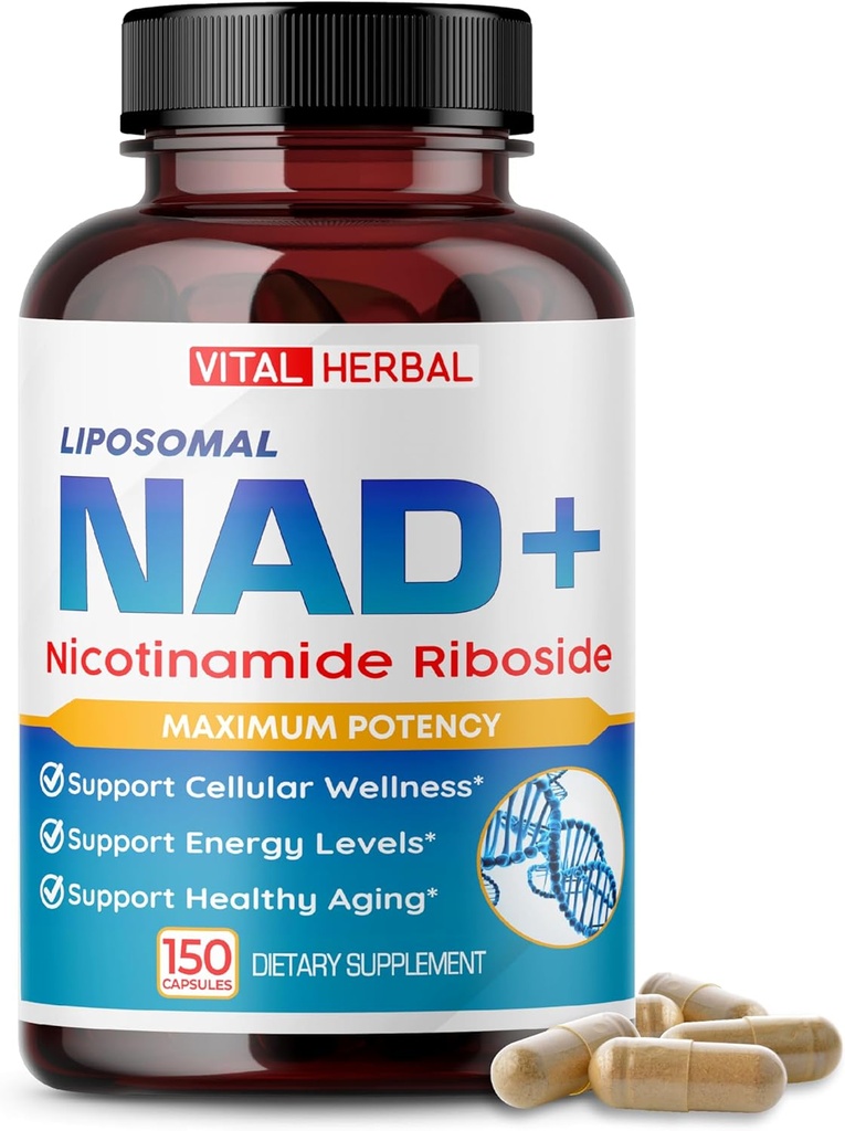 Complexo Lipossômico de Nicotinamida Ribosídeo – NR com Resveratrol, Quercetin & More – 150 Cápsulas – Feito nos EUA