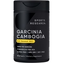 Sports Research Garcinia Cambogia Extract (60% HCA) com Extra Virgin Orgânico Óleo de Coconut (Syth & Gluten Free)