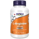 Now Foods Supplements, L-Arginina 500 mg, Nitric Oxide Precursor*, Amino Acid, 100 Veg Cápsulas