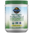 Jardim da vida Raw Organic Perfect Food Green Superfood Juiced Greens Powder - Original Stevia-Free, 30 Servings, Não-GMO, Gluten Free Whole Food Dietary Supplement, Alkalize, Detoxify, Energize
