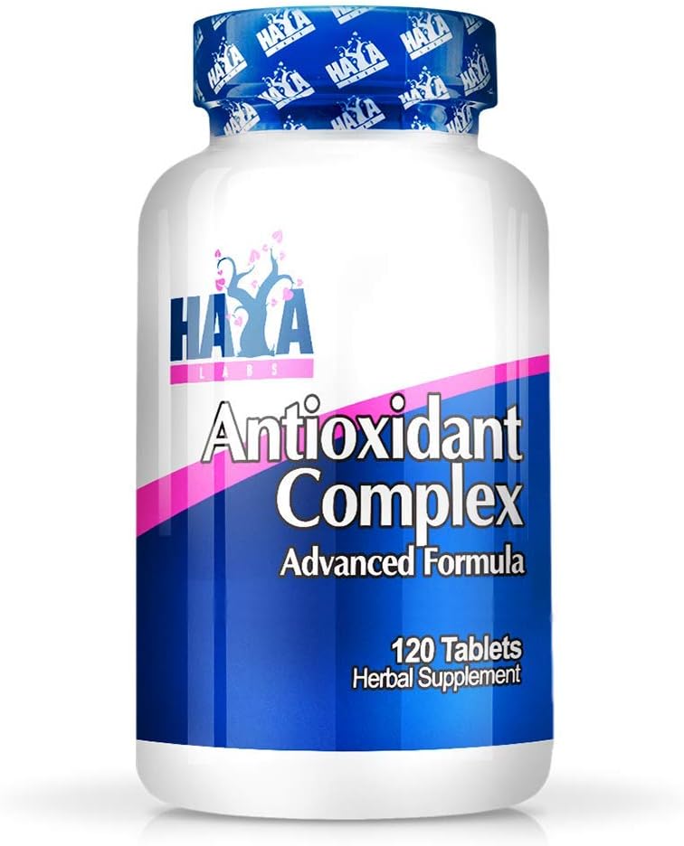 Haya Labs Antioxidante Complexo 120 Tabs. Um complexo carotenóide forte e antioxidante com Lutein, Zeaxanthin, Beta Caroteno e Vitamina E