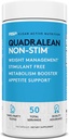 RSP Nutrition QuadraLean - Estimulante Gestão de Peso Livre, Impulsor de Metabolismo, Energia e Suporte de Apetite - CLA, L-Carnitina, Extrato de Chá Verde, Fórmula Não-Stim, 50 Serv (Packaging May Vary)
