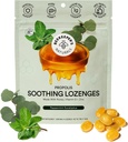 Apicultores naturais acalmam a hortelã Eucalyptus Tosse Drops, apoio imunológico com vitamina D, zinco e própolis, refrigeração e garganta calmantes Lozenges, 14 Ct