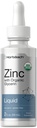 Horbäach Liquid Zinc Drops 2 Oz com Glicerina Orgânica, Vegetariana, Não-GMO, Suplemento sem glúten