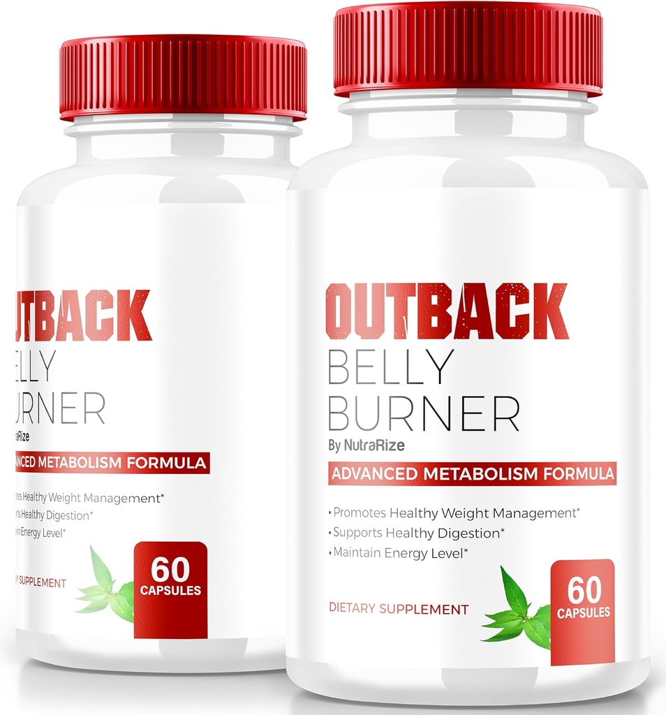 (2 Pack) Pills Outback Belly Burner, Premium Out Back Belly Burner Keto Cápsulas, Todos os suplementos naturais Keto para apoiar Fitness e Body Goals, Comentários oficiais Outback BellyBurner (120 Cápsulas)