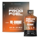 Frog Fuel Ultra Energy Gel & Pre Treino Shot com 1500mg Beta Alanine, Eletrolíticos 8g Protein Nano-Hydrolyzed Grass Fed Collagen, 10g Carbs, Gluten Free, Fat Free, Berry, 1,2 oz Packets, 24 Pack