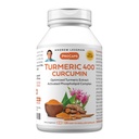 ANDREW LESSMAN Turmeric 400mg - 120 Cápsulas - 95% Curcuminóides como Complexo Fosfolípide para Benefícios Optimos e Absorção, Extrato Padrão de Alta Potência, Cápsulas Pequenas Fácil de Engolir