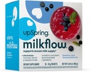 UpSpring Milkflow Eletrolyte Aleitamento Suplemento Bebida Mix Fenugreek-Free, Moringa & Blueberry Acai Flavor, Aleitamento Suplemento para apoiar o fornecimento de leite materno e restaurar eletrólitos, 16 Misturas