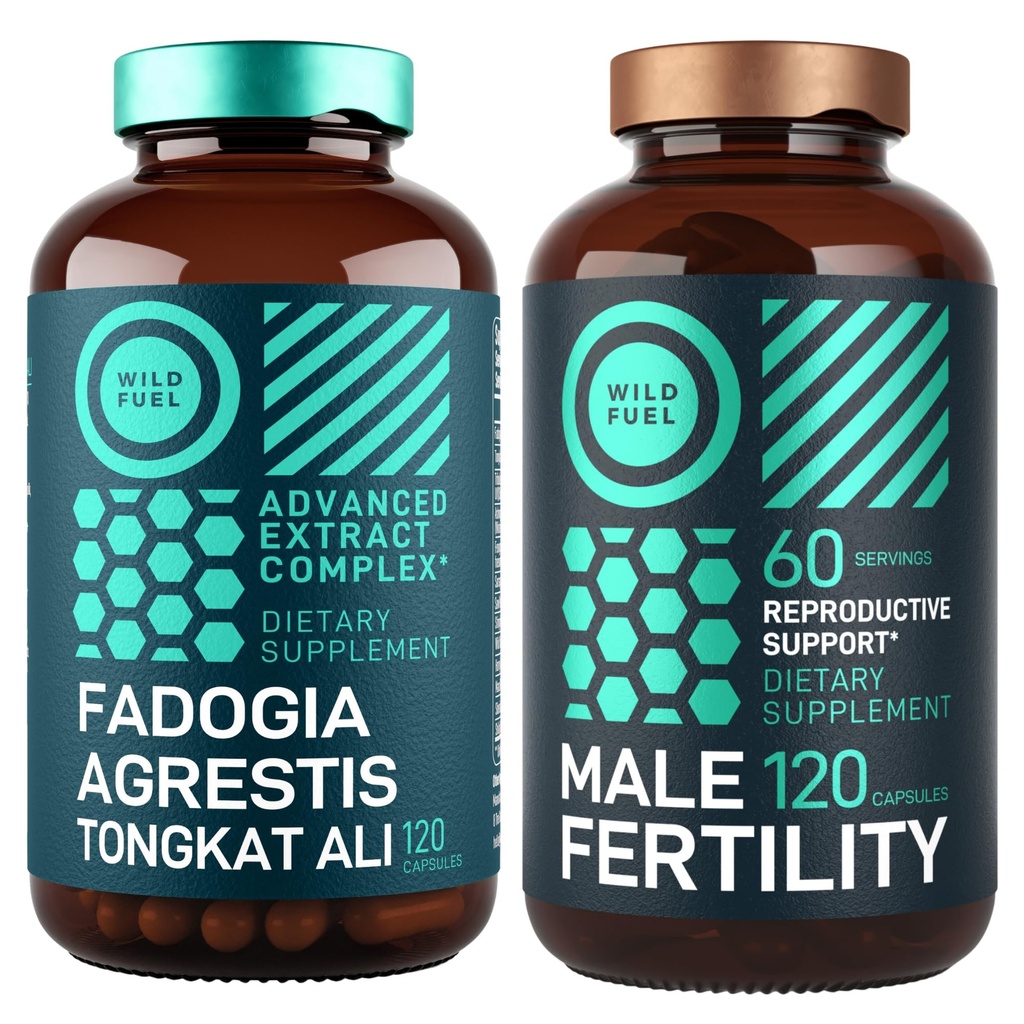 WILD FUEL masculino Fertilidade e Fadogia Agrestis Suplementos Ultimate Men's Health Bundle