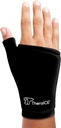 TheraICE Wrist Ice Pack Wrap Thumb Brace para qualquer uma das mãos para terapia quente e fria - luva de gel macio reutilizável para lesões, túnel carpal, artrite, tenossinovite de De Quervain - se encaixa a maioria dos homens - L/XL