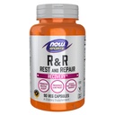 Now Foods Sports Nutrition, R&R Resto e Reparação, Recuperação*, Promove o sono descansado*, Preserva a massa magra, Reduz a dor pós-treino*, Vegan, NGMO, 90 Veg Cápsulas