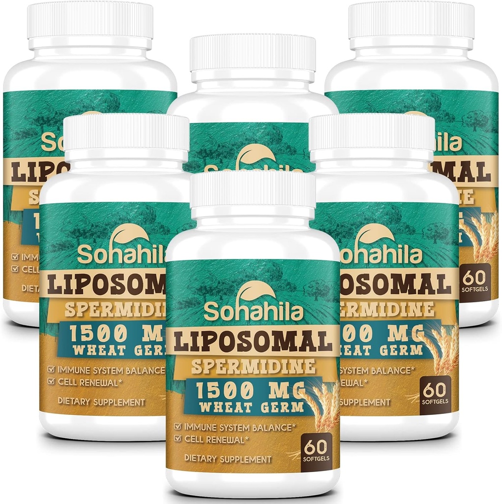 Supplement 15 MG - 99% Pureza, Alta Absorção, 1500 MG Extrato de Germe de Trigo Fermentado com Zinco e Thiamina, Espermidina para Homens e Mulheres - Renovação Celular, Defesa do Envelhecimento, Energia, 360 Softgels
