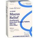 Foster & Thrive Chest Congestion Mucus Extended Release, 600 mg Guaifenesin Alivia Congestion Chest Causado por Excesso de Mucus, (Comparar com Mucinex 12 Hour Extended Release), 40 Comprimidos