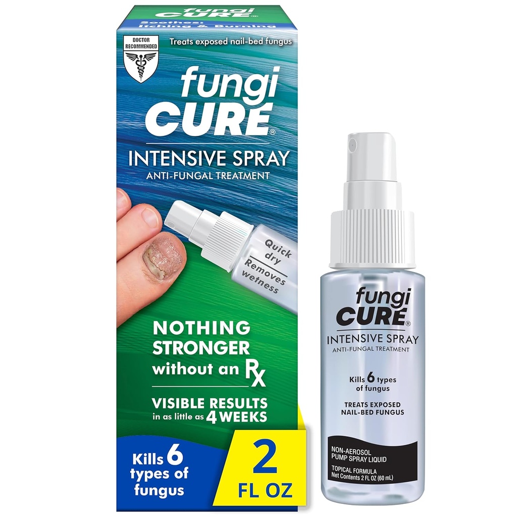 Fungicure Intensive Spray, acalma coceira e queima, 2 onça de fluido (Pacote de 1)